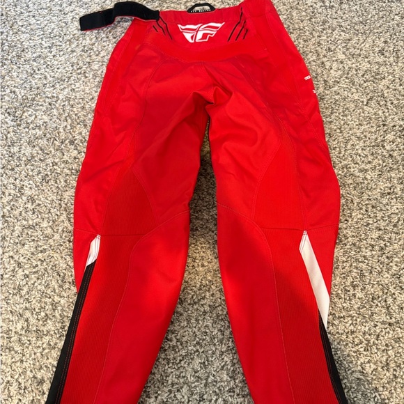 Fly Racing Kids Red Pants - Picture 2 of 4